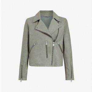All Saints Fern Suede Biker Jacket - US 4